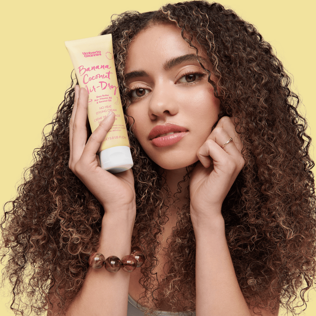 Banana Coconut Air-Dry Curl Hair Cream | Leave-In Defining Curl Cream ...